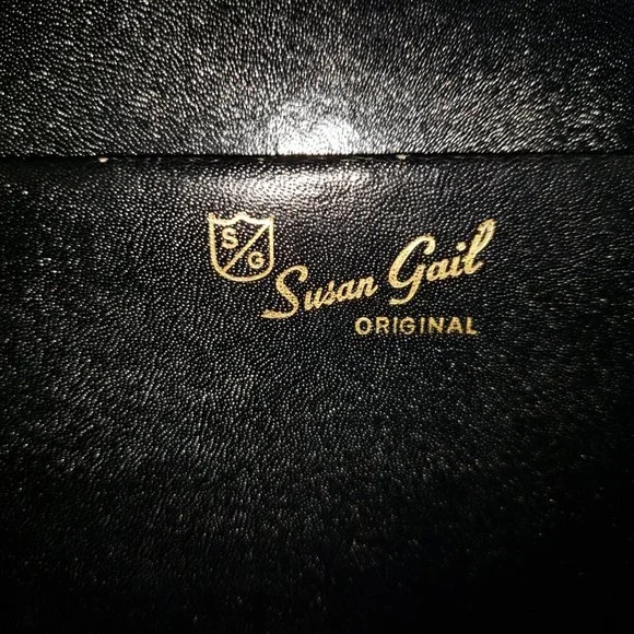 Vintage 60s Susan Gail Original accordion style top handle marble grey handbag - Picture 3 of 12